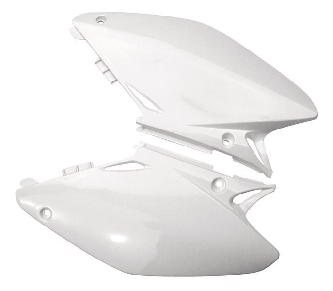 KA03714-047 KX 85-98/13 Compatible avec/Remplacement pour KX 80 PAIRE PLAQUES LATERALES UFO BLANC 