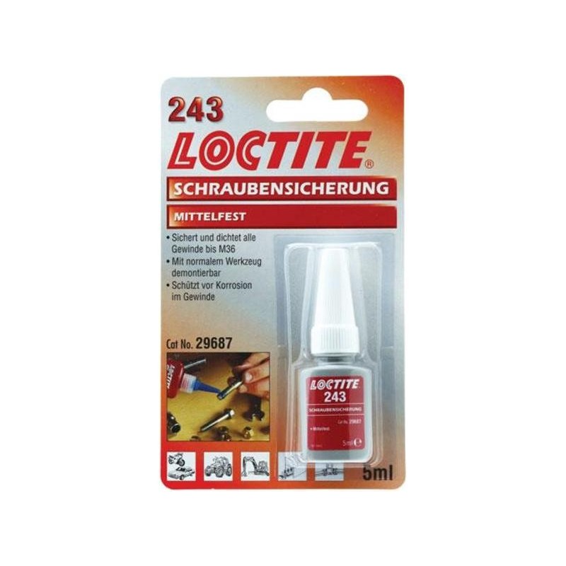 LOCTITE 243 FREIN FILET TOUS USAGES ET DEMONTABLE 