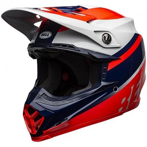Casque Bell Moto-9 MIPS PROPHECY Rouge/Navy/Gris