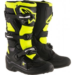 Botte Alpinestars Tech 7S Black Yellow Fluo