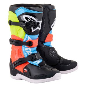 Botte Alpinestars Tech 3S Black Black Yellow Red Blue