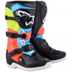 Botte Alpinestars Tech 3S Black Black Yellow Red Blue