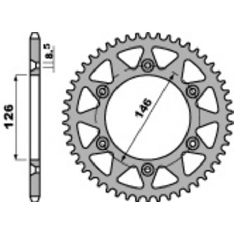Couronne PBR acier standard 808 - 520