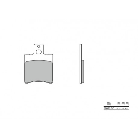 Plaquettes de frein BREMBO- 50 AMICO/ SPORT 1992-1997