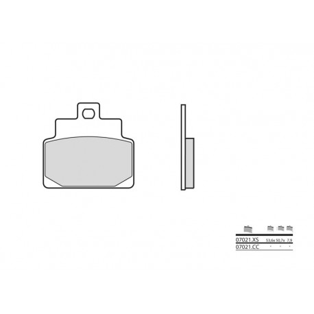 Plaquettes de frein BREMBO- 50 SCARABEO 1994-1999
