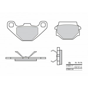 Plaquettes de frein BREMBO- 125 MX SUPERMOTARD 2004-2007