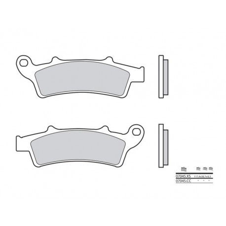 Plaquettes de frein BREMBO- 200 ALTANTIC 2003-2006