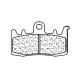 Plaquettes de frein CL BRAKES- 600 TUAREG WIND 1990-1994