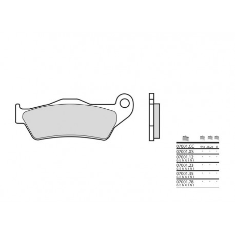 Plaquettes de frein BREMBO- 125 RS 1999-2005
