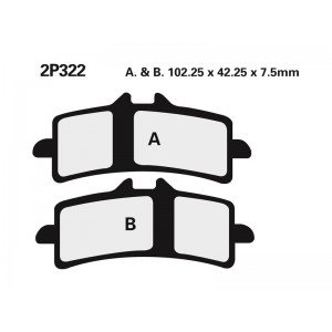 Plaquettes de frein NISSIN- 1000 RSV4 RF 2015-2020