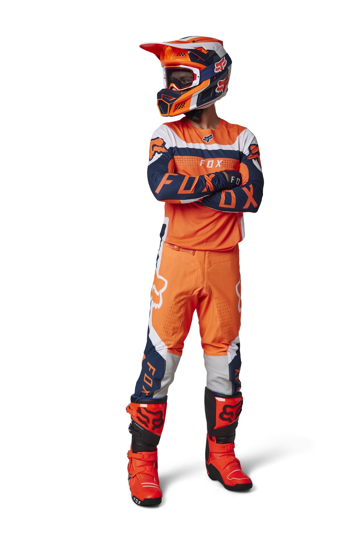 Tenue fox flex air efekt orange 2023 foxmailflex23/foxpantflex23 : Tenue  Motocross FOX RACING