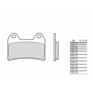 Plaquettes de frein BREMBO- 1200 CAPONORD TRAVEL PACK 2016-2018