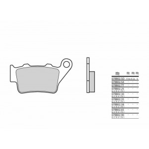 Plaquettes de frein BREMBO- 1200 CAPONORD RALLY 2015-2018