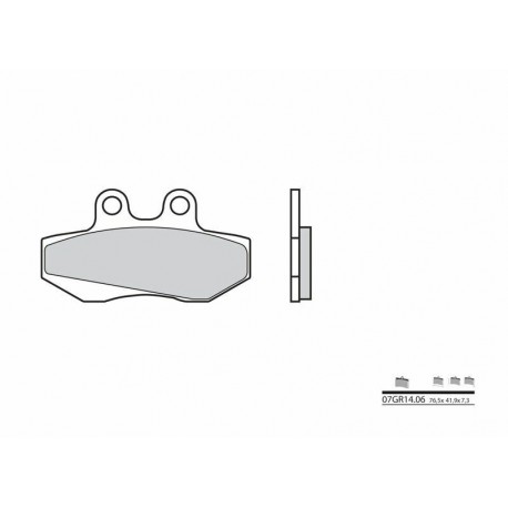 Plaquettes de frein BREMBO- 50 BOY 2001-2004