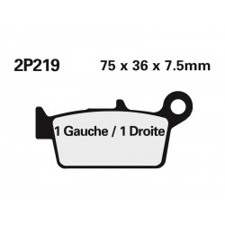 Plaquettes de frein NISSIN- EC 450 FSE/FSR 2003-2009