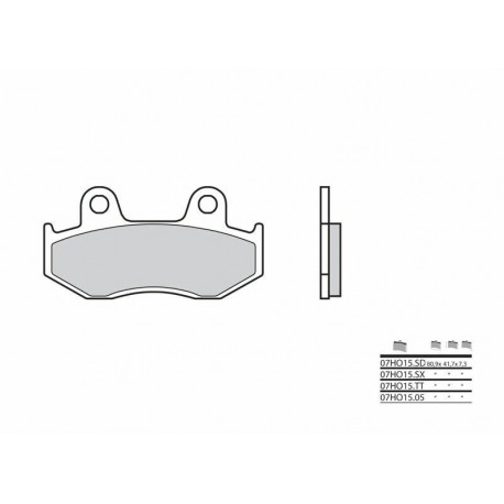 Plaquettes de frein BREMBO- CR 80 R 1986-2002