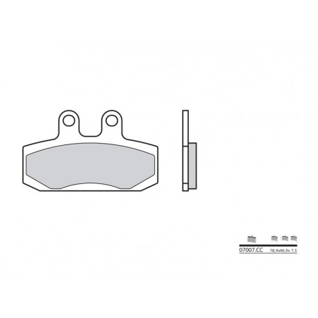 Plaquettes de frein BREMBO- 50 SH T