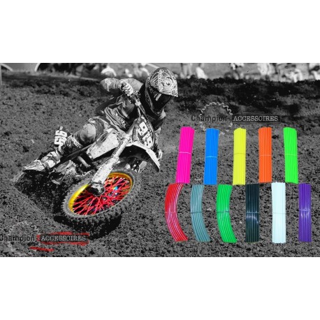 Couvres Rayons Moto cross Violet