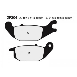 Plaquettes de frein NISSIN- NSR 125 R/ITALY 1989-2001