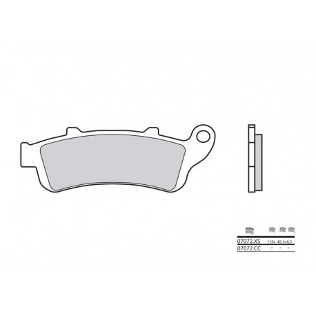 Plaquettes de frein BREMBO- CN 250 SPAZIO 1988-1989