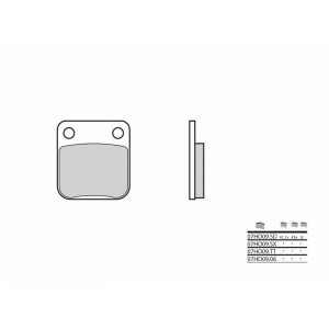 Plaquettes de frein BREMBO- PS 250 2005-2006