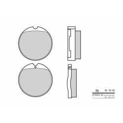 Plaquettes de frein BREMBO- CJ 250 T 1976-1978