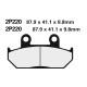 Plaquettes de frein NISSIN Off-Road- CRF 250 R/RX 2003-2021
