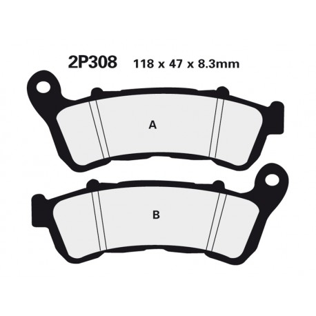 Plaquettes de frein NISSIN Off-Road- CBR 250 R 2011-2013