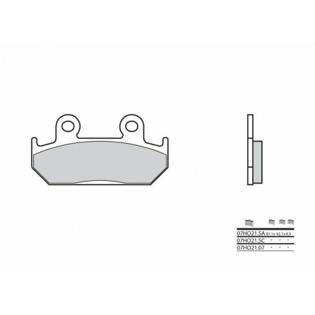 Plaquettes de frein BREMBO- CB 250 RS 1985