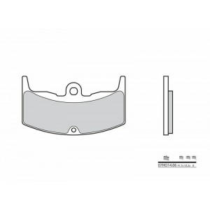 Plaquettes de frein BREMBO- CBX 400 F/F2/F2C 1982-1984