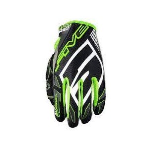 Gants Five MXF PRO RIDER S Noir/Vert fluo