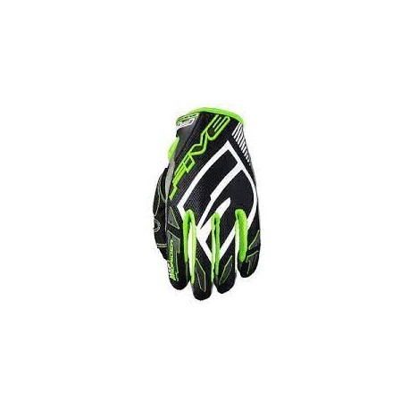 Gants Five MXF PRO RIDER S Noir/Vert fluo