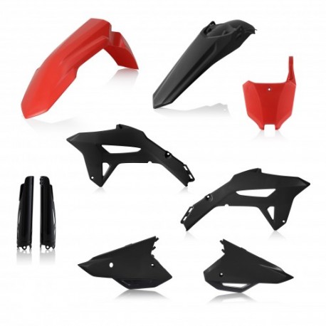 FULL KIT PLASTIQUES ACERBIS ROUGE/NOIR CRF450 2021-23 / CRF250 2022-23