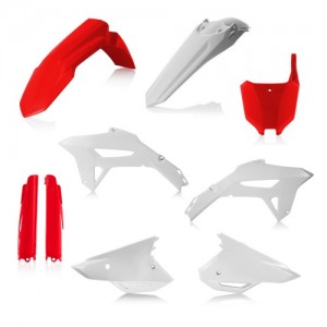 FULL KIT PLASTIQUES ACERBIS ROUGE/BLANC CRF450 2021-23 / CRF250 2022-23