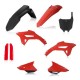 FULL KIT PLASTIQUES ACERBIS NOIR/ROUGE CRF450 2021-23 / CRF250 2022-23