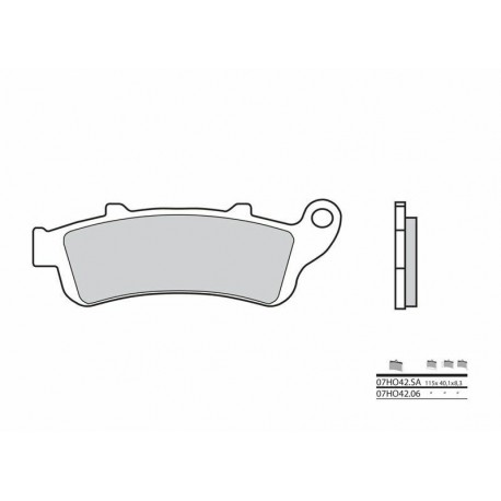Plaquettes de frein BREMBO- NTV 650 DEAUVILLE 2002-2005