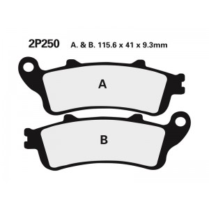 Plaquettes de frein NISSIN Off-Road- NTV 650 DEAUVILLE 1998-2001