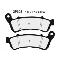 Plaquettes de frein NISSIN Off-Road- NC 700 SA/SD ABS 2012-2013
