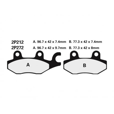 Plaquettes de frein NISSIN Off-Road- CB 650 Z 1978-1981