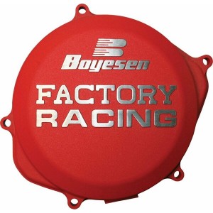 Couvercle de carter d'embrayage BOYESEN Factory Racing rouge Honda CRF450R/RX