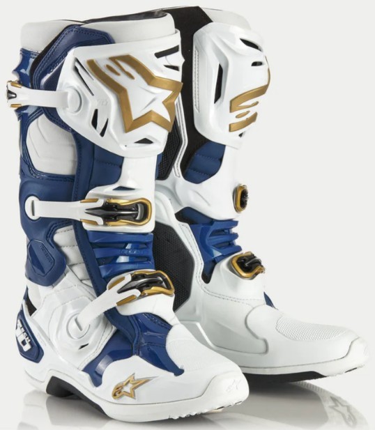 Bottes alpinestars tech-10 limited edition dress whites tropical