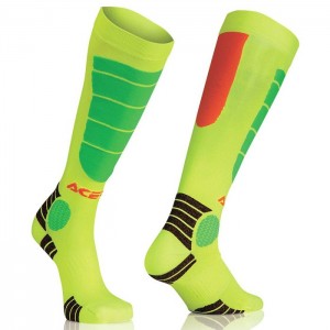 Chaussettes Acerbis Mx Impact - Orange/Jaune