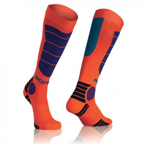 Chaussettes Acerbis Mx Impact - Orange/Bleu